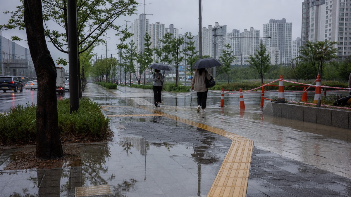 천안 장마철 산책로·가로수 안전…도심 침수 취약지 점검
